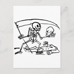 Day of the dead, Mexiko. Circa 1951. Vykort