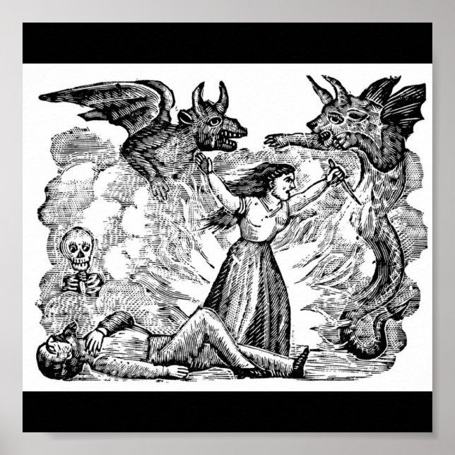 Day of the dead, Mexiko circa lates 1800 Poster (Framsidan)