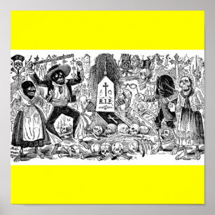 Day of the dead, Mexiko. Circa tidigt 1900-talet. Poster
