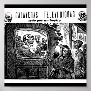 Day of the dead, Mexiko. Cirka 1949 Poster