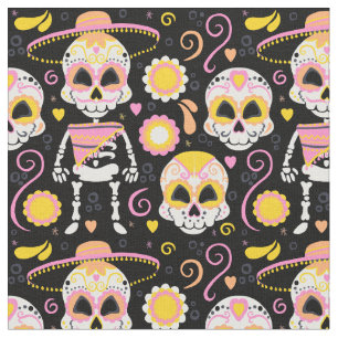 day of the dead Mönster Tyg