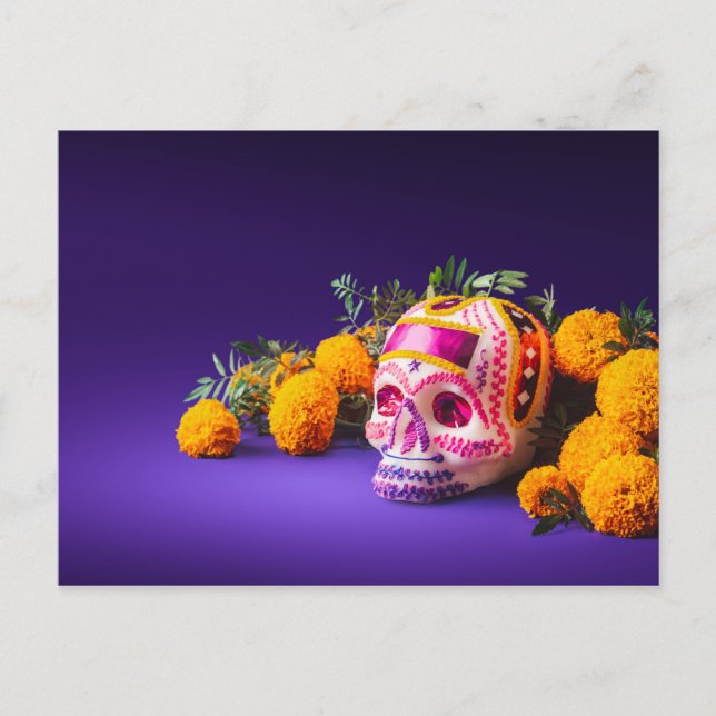 Day of the dead Motif Vykort (Framsida)