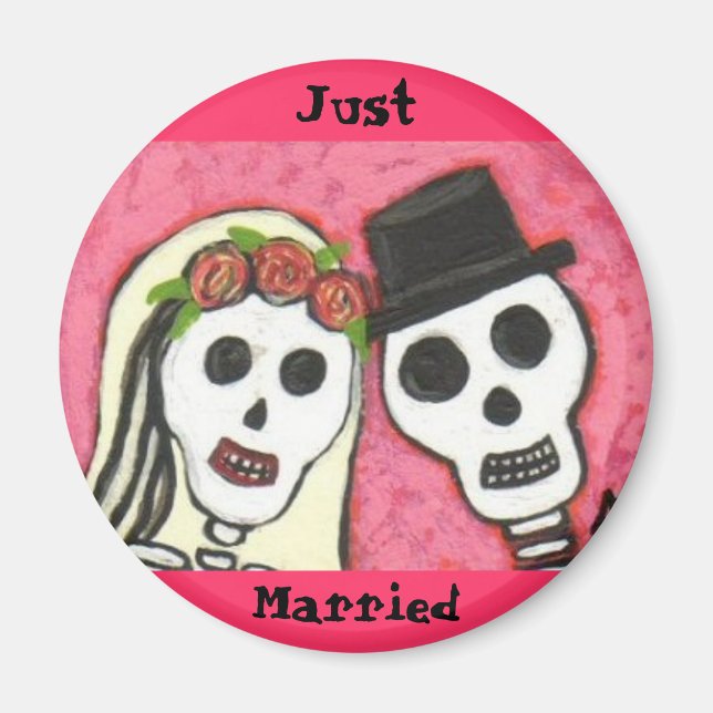Day of the dead - Ny gifta - magnet (Framsidan)