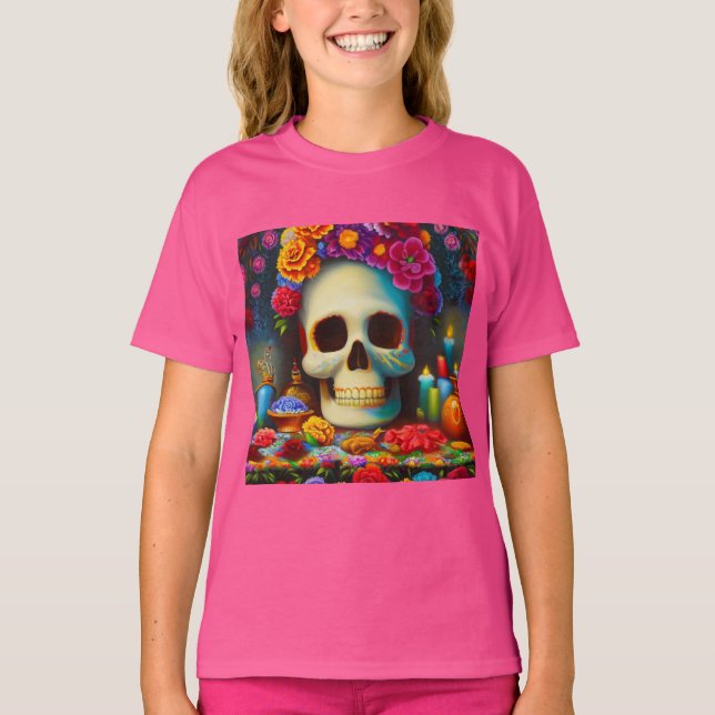 Day of the dead Ofendra 4 T Shirt (Framsida)