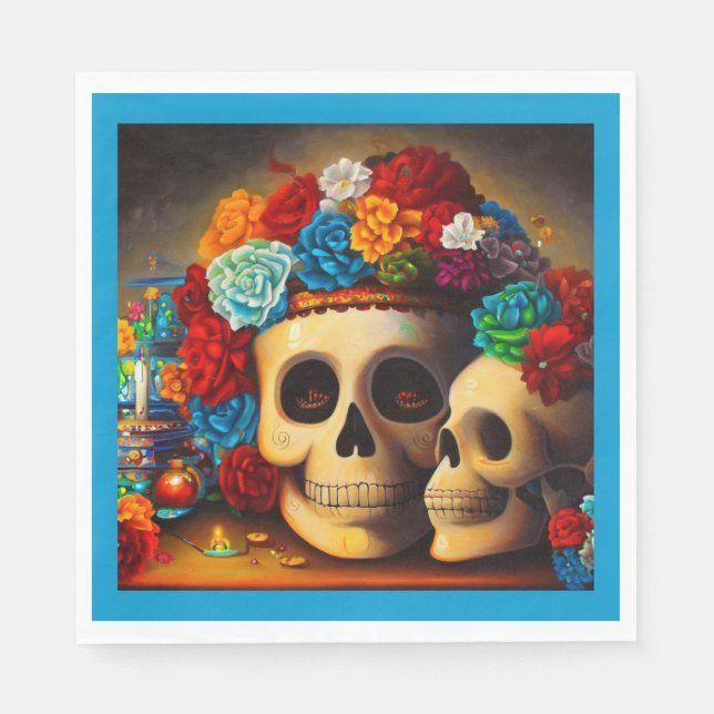 Day of the dead Offrendas 2 Pappersservett (Framsidan)