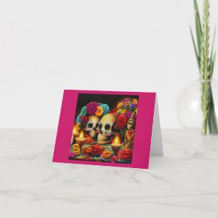 Day of the dead Offrendas 3 Helgkort