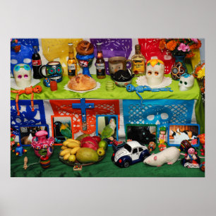 Day of the dead Ofrenda Poster