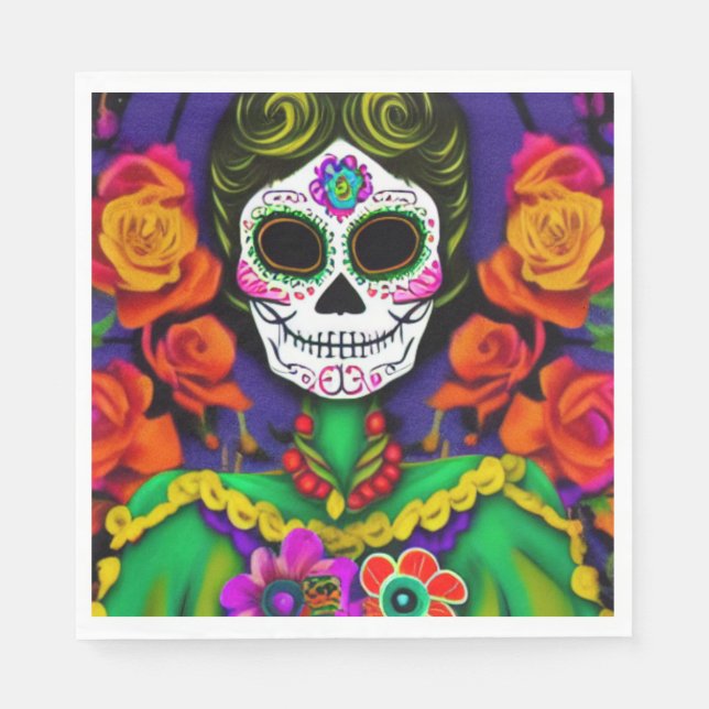 Day of the dead pappersservett (Framsidan)