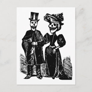 day of the dead par vykort
