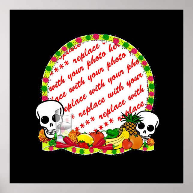 Day of the dead Photo Ram Poster (Framsidan)