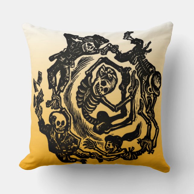 Day of the dead Pillow - Jose Posada Kudde (Framsida)