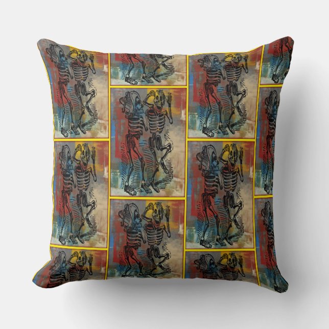 Day of the dead Pillow - Jose Posada Kudde (Framsida)
