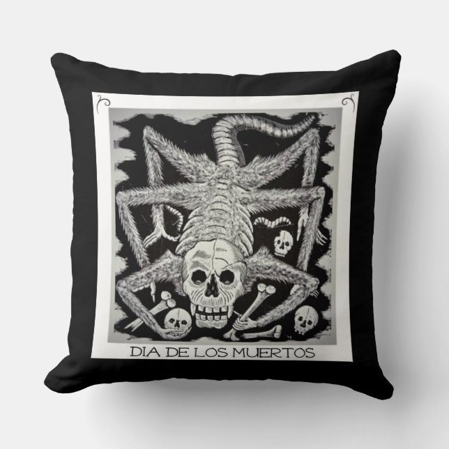 Day of the dead Pillow - Jose Posada Kudde (Framsida)