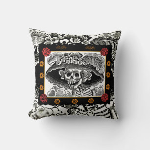 Day of the dead Pillow - La Catrina Kudde