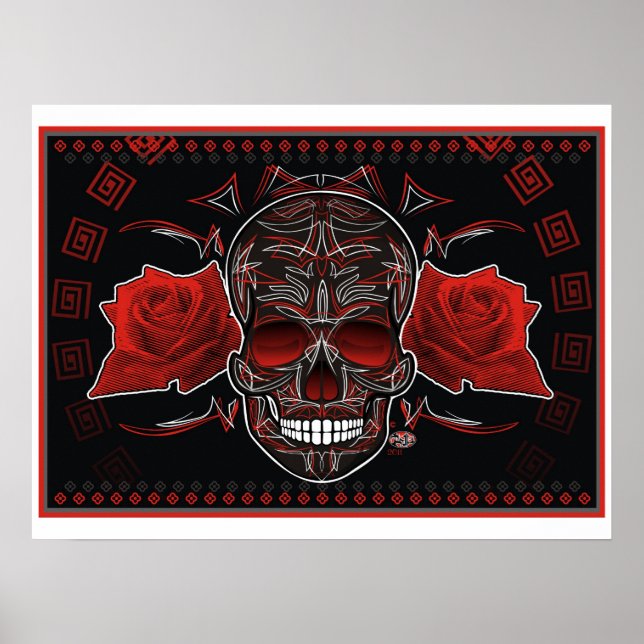 Day of the dead Pin-remskonst poster (Framsidan)