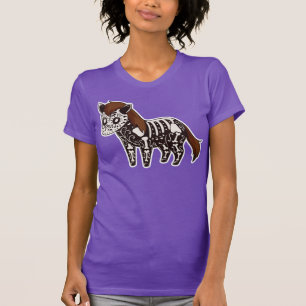 Day of the dead Pony Skeleton T Shirt
