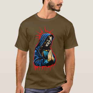 Day of the dead Praying La Calavera Catrina T Shirt
