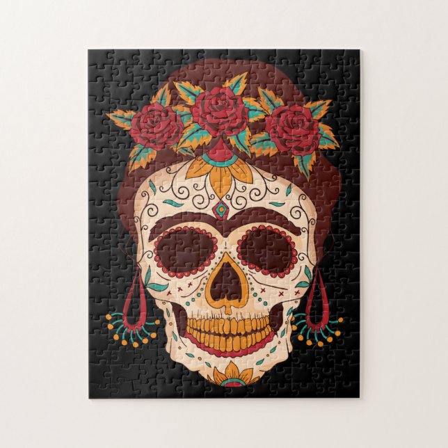 Day of the dead pussel (Vertikal)