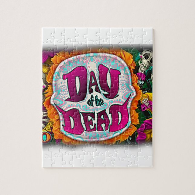 Day of the dead pussel (Vertikal)