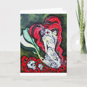 day of the dead Sjöjungfru HEART Kort