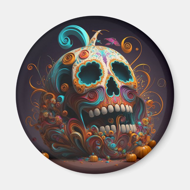 Day of the dead-skalets fulla magnet (Framsidan)
