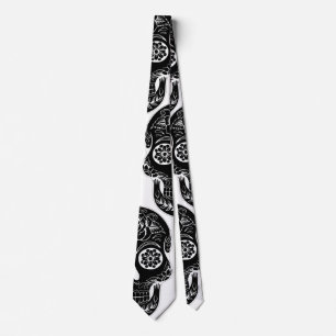 Day of the dead skalle Tie av storeman Slips