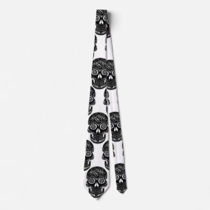 Day of the dead skalle Tie av storeman Slips