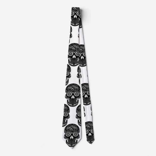 Day of the dead skalle Tie av storeman Slips (Framsida)