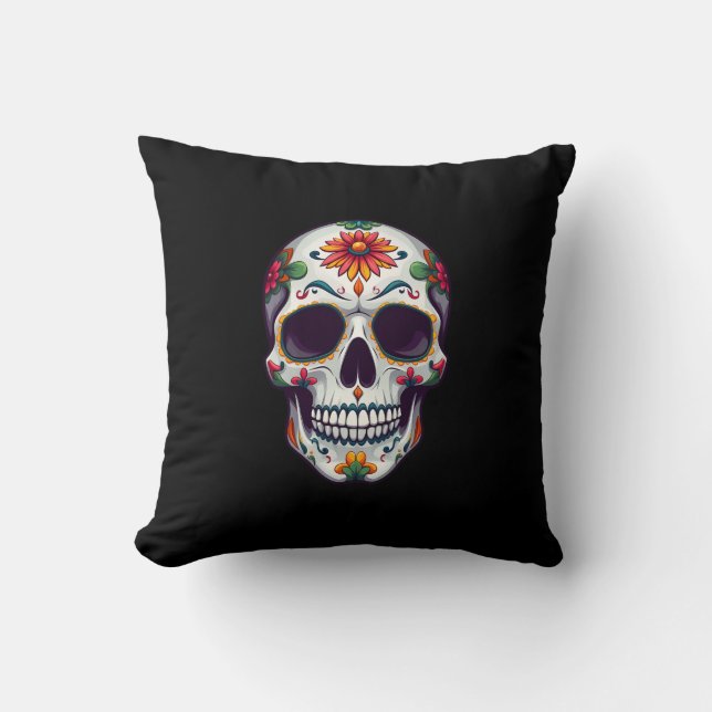 Day of the dead Skull 2 Kudde (Framsida)