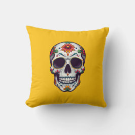 Day of the dead Skull 2 Kudde