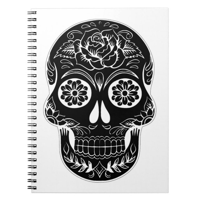 Day of the dead Skull Anteckningsbok (Framsidan)