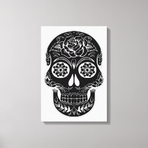 Day of the dead Skull Canvastryck