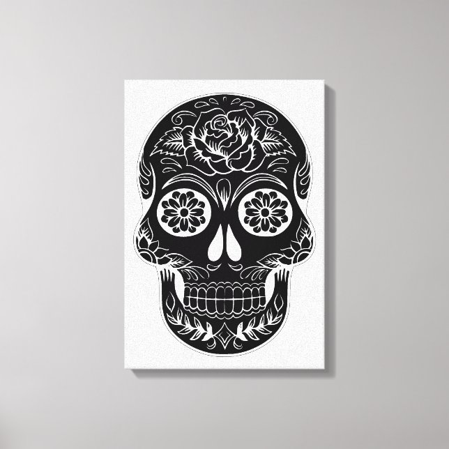 Day of the dead Skull Canvastryck (Framsida)