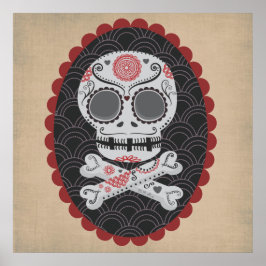 Day of the dead Skull Día de los Muertos calaveras Poster