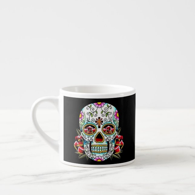 day of the dead Skull Espressomugg (Vänster)