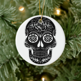 Day of the dead Skull Julgransprydnad Keramik