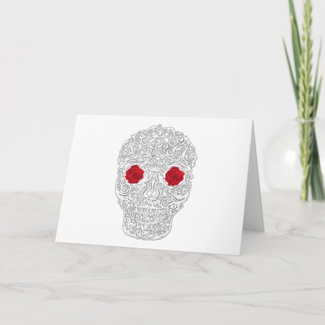 Day of the dead Skull Kort (Framsida)