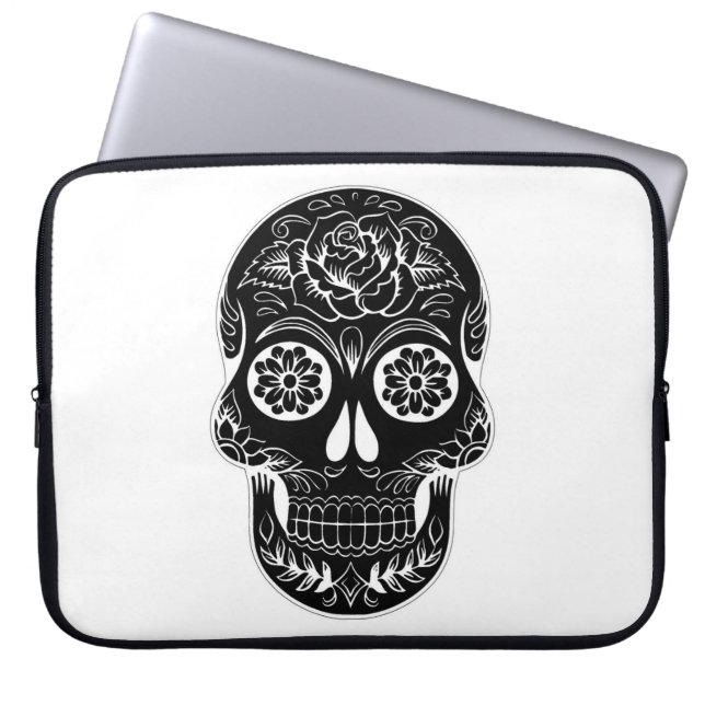 Day of the dead Skull Laptop Fodral (Framsidan)