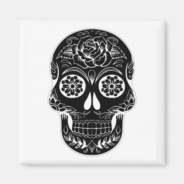 Day of the dead Skull Magnet (Framsidan)