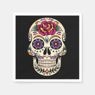 Day of the dead Skull med Ro Pappersservett