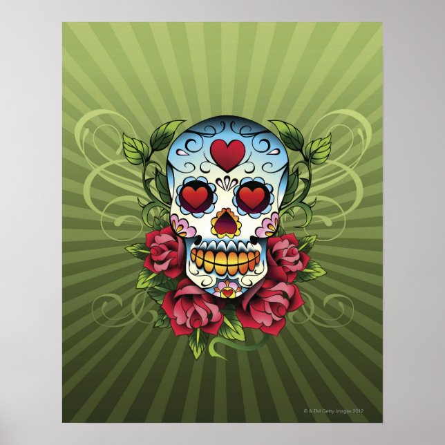Day of the dead Skull Poster (Framsidan)
