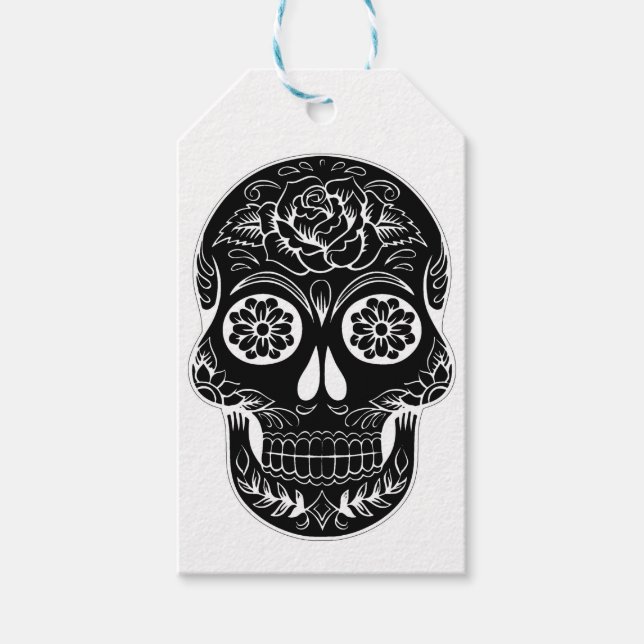 Day of the dead Skull Presentetikett (Framsidan)