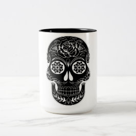 Day of the dead Skull Två-Tonad Mugg