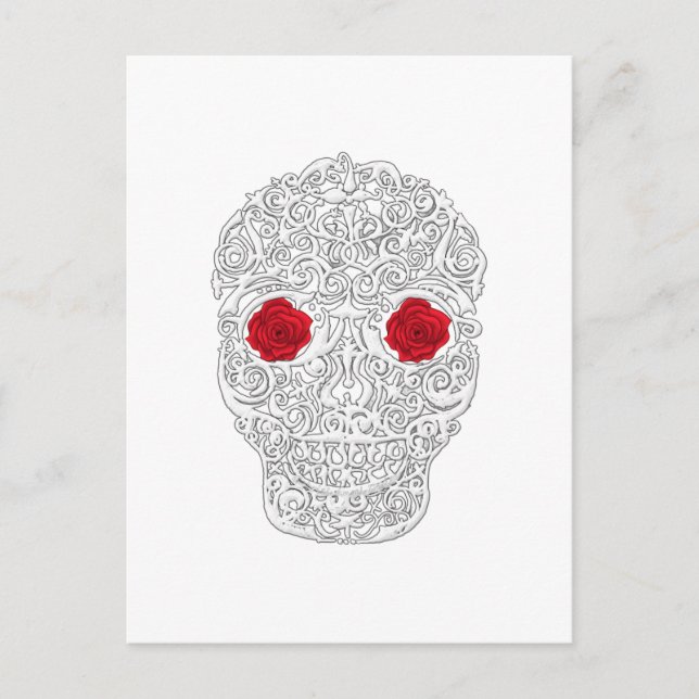 Day of the dead Skull Vykort (Framsida)