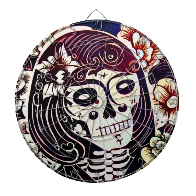 Day of the dead Skullklippning (2) Darttavla (Framsidan)