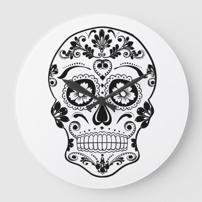 DAY OF THE DEAD SOCKER SKULL STOR KLOCKA (Framsida)