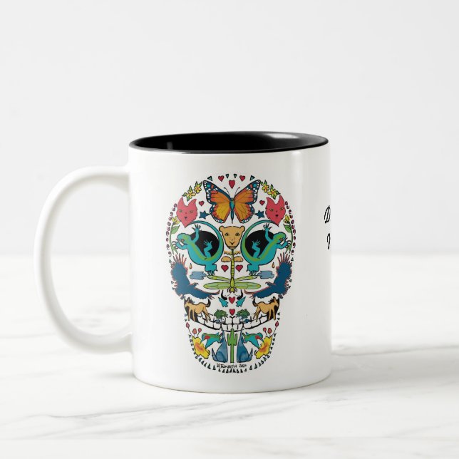 Day of the dead Spirit Animal Mugg (Vänster)