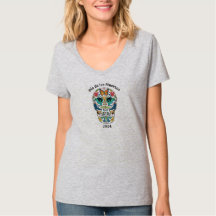 Day of the dead Spirit Animal Sugar Skull T-Shirt