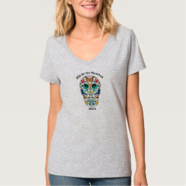 Day of the dead Spirit Animal Sugar Skull T-Shirt