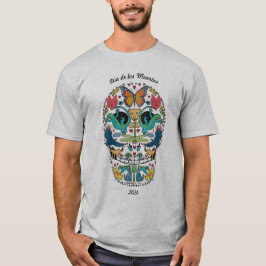 Day of the dead Spirit Animal Sugar Skull T-Shirt